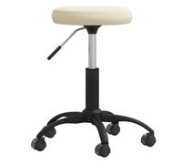 vidaXL Silla de Oficina giratoria de Terciopelo Crema, Silla, Silla giratoria, Silla de Escritorio, sillas, sillas giratorias, sillas de Escritorio