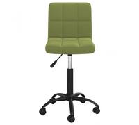 VidaXL Silla de Oficina Giratoria de Terciopelo Verde Claro