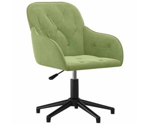 vidaXL Silla de Oficina Giratoria Mueble Tapizada Ordenador Computadora Estudio Escritorio Oficina Despacho Sala Estar Terciopelo Verde Claro