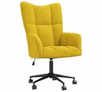 vidaXL Silla de Relajación Asiento Sillón Salón Sala de Estar Estudio Escritorio Oficina Muebles Mobiliario Decoración de Terciopelo Amarillo Mostaza