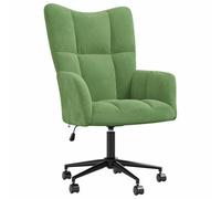 vidaXL Silla de Relajación Asiento Sillón Salón Sala de Estar Estudio Escritorio Oficina Muebles Mobiliario Decoración de Terciopelo Verde Claro