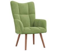 vidaXL Silla de Relajación Asiento Sillón Salón Sala de Estar Estudio Escritorio Oficina Muebles Mobiliario Decoración de Terciopelo Verde Claro