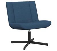 vidaXL Silla de salón Moderna Azul Tela Ajustables Elegantes Uso Interior Diseño Cómodo Sala de Estar Oficina Lectura Juegos Soporte Ergonómico Muebles Duraderos