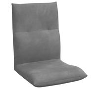vidaXL Silla de Suelo Gris Oscuro 46 x 50 x 61 cm Terciopelo, Silla de Piso Moderna y Versátil Plegable para Sala de Estar, Muebles de Dormitorio, Asiento de Espuma, Lounge, Diseño Funcional