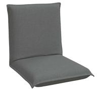 vidaXL Silla de Suelo Gris Oscuro 54 x 64 x 59 cm Tela, Silla de Suelo Ajustable, solución Moderna, cojín Rectangular, Suave y portátil para la Sala