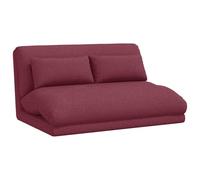 vidaXL Silla de Suelo Rojo Vino 110 x 82 x 55 cm Tela, Sillón Rectangular Acogedor, Asiento Moderno Plegable, cómodo para Interiores y fácil de Llevar