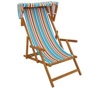 vidaXL Silla de terraza 3 Posición Madera de Eucalipto Maciza