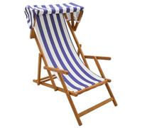 vidaXL Silla de terraza 3 Posición Madera de Eucalipto Maciza