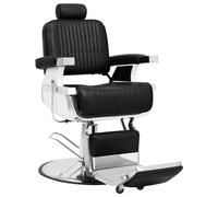 vidaXL Silla Peluquería Giratoria Cuero PE Sillón Barbería Cortar Pelo Barba