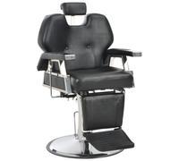 vidaXL Silla Peluquería Giratoria Cuero PE Sillón Barbería Cortar Pelo Barba