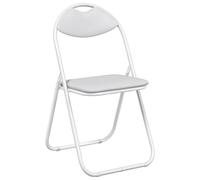 vidaXL Silla Plegable 8 pcs 48 x 43,5 x 81 cm Cuero sintético, Silla compacta, Moderna y portátil, Ideal para Comedor, Aula, Sala, Liviana, Resistente y Flexible