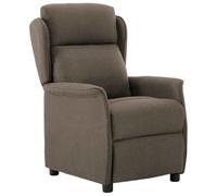vidaXL Sillón Recliner gris de tela