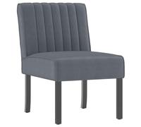 vidaXL Silla Tapizada, Butaca de Respaldo Alto, Sillón Sofá Auxiliar de Descanso, Silla Decorativa para Salón Dormitorio, Terciopelo Gris Oscuro