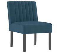 vidaXL Silla tapizada de Terciopelo Azul
