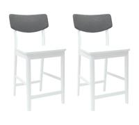 vidaXL Sillas de Comedor 2 pcs 48 x 49 x 95 cm Madera de Caucho Sólido, Mesas Modernas y Elegantes para Disfrutar de reuniones cálidas con Familia o Amigos en el Comedor