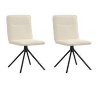vidaXL Sillas de Comedor 2 Unidades Lino, Silla, Silla de Sala de Estar, Silla Decorativa, Silla de Cocina, Asiento de Comedor, Silla Auxiliar