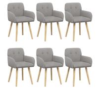 vidaXL Sillas de Comedor 6 uds. Bou ris Claro 59 x 57 x 85 cm