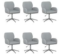 vidaXL Sillas de Escritorio giratorias 6 uds. 54 x 58 x 90 cm Tela