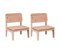 Vidaxl sillas de jardín 2 uds madera abeto douglas 60x52,5x72 cm
