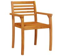 vidaXL Sillas de jardín 2 uds Madera Maciza de Acacia 59x55x85 cm, Asiento de jardín, Asientos al Aire Libre, Silla de Exterior, Asientos de jardín