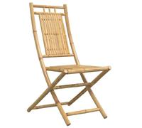vidaXL Sillas de jardín Plegables 4 Unidades bambú 46x66x99 cm, Silla Plegable, Muebles de Exterior, Silla de Comedor, Muebles de Patio