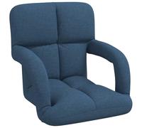 vidaXL Sillón Ajustable Azul 58 x 62 x 58 cm Tela, Sillón Moderno para Sala, Respaldo Ajustable, Asiento versátil para Juegos, Comodidad de Espuma