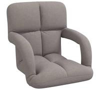 vidaXL Sillón Ajustable Topo 58 x 62 x 58 cm Tela, Sillón Moderno para Sala, Respaldo Ajustable, Asiento versátil para Juegos, Comodidad de Espuma