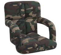 vidaXL Sillón Ajustable Verde Militar 58 x 62 x 58 cm Tela, Sillón Moderno para Sala, Respaldo Ajustable, Asiento versátil para Juegos, Comodidad de Espuma