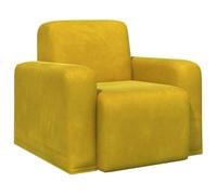vidaXL Sillón Amarillo Terciopelo