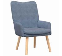 vidaXL sillón Azul 63 x 67 x 94 cm Tela | Se adapta perfecto a tu cuerpo, Hecho para durar, sin preocuparte por el desgaste, Ideal para leer o relajarte