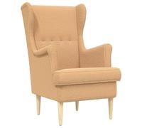 vidaXL Sillón Beige Bouclé
