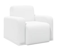 vidaXL Sillón Blanco Tela
