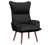 vidaXL Sillón Relajante Negro de Cuero sintético