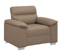 vidaXL Sillón Cuero sintético Color Capuchino 60 cm, sillón Individual, sillón Decorativo, sillón Relajante, sillón de salón, sillón de TV