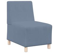 vidaXL Sillón de Corduroy Moderno de en Azul, Medidas 55 x 74 x 82 cm. Tiene un Relleno de Espuma cómoda, aguanta hasta 110 kg, y Viene con Patas de plástico Negro. Ideal para Uso Interior, es fácil