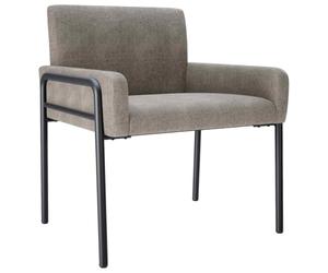 vidaXL Sillón de diseño Gris Claro Antelina