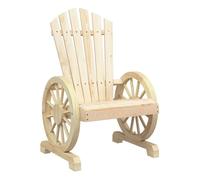 Vidaxl sillón de jardín adirondack madera maciza de abeto