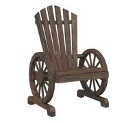 Vidaxl sillón de jardín adirondack madera maciza de abeto