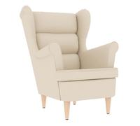 Vidaxl sillón de lino blanco 74x84x100 cm