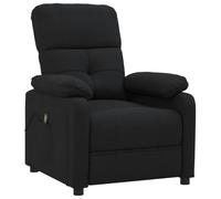 vidaXL Sillón de masaje reclinable de tela para oficina y TV – Negro