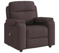 vidaXL Sillón de Masaje reclinable de Tela marrón Oscuro, sillón de Masaje reclinable, sillón, sillón reclinable, sillón de Masaje de Oficina