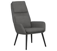 vidaXL Sillón de Relax Asiento Silla Butaca Estudio Escritorio Oficina Salón Sala de Estar Mueble Mobiliario Decoración de Tela Gris Claro