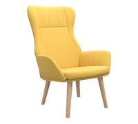 Vidaxl sillón de relax de tela amarillo mostaza