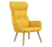 vidaXL Sillón de Relax de Tela Amarillo Mostaza