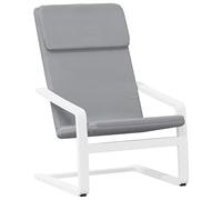 vidaXL Sillón de Relax de Tela Gris Claro