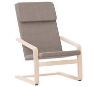 vidaXL Sillón de Relax de Tela Gris Taupe
