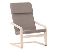 Vidaxl sillón de relax de tela gris taupe
