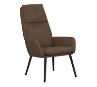 Vidaxl sillón de relax de tela marrón