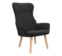 Vidaxl sillón de relax de tela negro