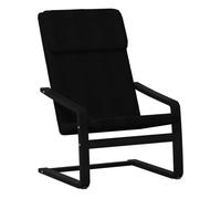 Vidaxl sillón de relax de tela negro